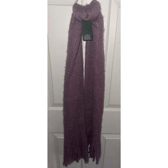 Wild Fable Soft Purple Knit Winter Scarf with Fringe Tassels One Size - Picture 1 of 2